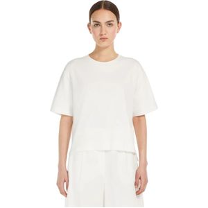 Max Mara, Dames, Tops, Wit, Maat: M Katoen,