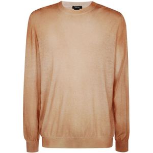 Avant Toi, Heren, Truien, Oranje, Maat: L Wol,