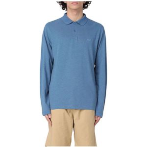 Sun68, Heren, Tops, Blauw, Maat: S