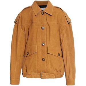 Iro, Dames, Jassen, Bruin, Maat: M Leer,