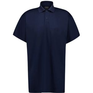 Balenciaga, Heren, Tops, Blauw, Maat: M Katoen,