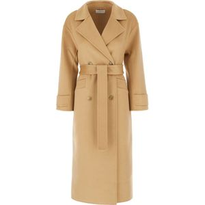 The Dynamis Studio, Dames, Mantels, Beige, Maat: 2XS