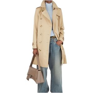 Burberry Klassieke Kensington Trench Coat , Beige , Dames , Maat: 2XS