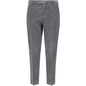 PT Torino, Heren, Broeken, Grijs, Maat: S Katoen,