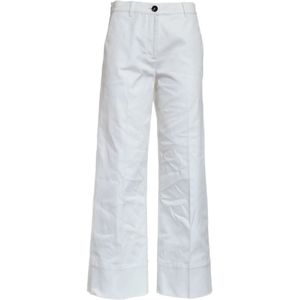 QL2 Quelledue, Dames, Broeken, Wit, Maat: XS