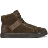 Kazar - Hoge Sneakers - Khaki - Suède