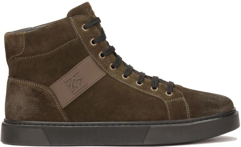 Kazar - Hoge Sneakers - Khaki - Suède