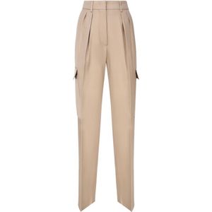 Sportmax, Dames, Broeken, Bruin, Maat: XS