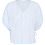Kaffe Blouse 'Beth'  hemelsblauw / wit
