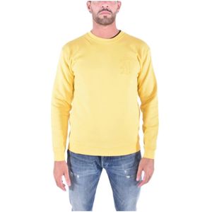 Dondup, Heren, Sweatshirts & Hoodies, Geel, Maat: XL Katoen,