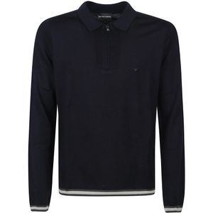 Emporio Armani, Heren, Tops, Blauw, Maat: XL