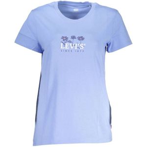 Levi's, Dames, Tops, Blauw, Maat: XL Katoen,