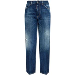 Dsquared2, Dames, Jeans, Blauw, Maat: 4XS Katoen,