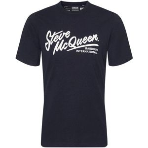 Barbour, Heren, Tops, Zwart, Maat: L Katoen,