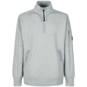 C.p. Company, Heren, Sweatshirts & Hoodies, Grijs, Maat: M Fleece,