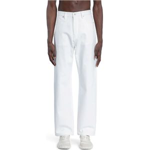 Jil Sander, Heren, Jeans, Wit, Maat: W30 Denim,