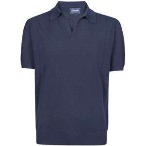 Drumohr, Heren, Tops, Blauw, Maat: XL Katoen,