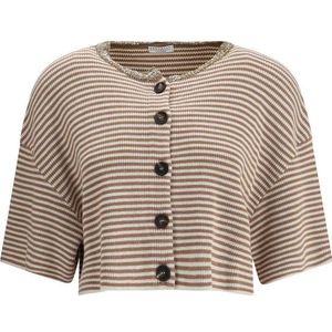 Brunello Cucinelli, Dames, Truien, Veelkleurig, Maat: S