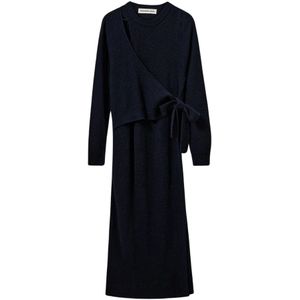 Designers Remix, Dames, Jurken, Blauw, Maat: S Wol,