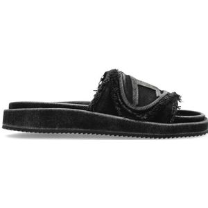 Diesel, Dames, Schoenen, Zwart, Maat: 39 EU Velours,