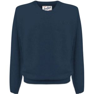 MC2 Saint Barth, Heren, Truien, Blauw, Maat: XL Wol,