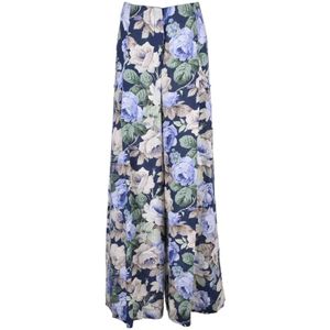 Erika Cavallini, Dames, Broeken, Veelkleurig, Maat: XS Linnen,