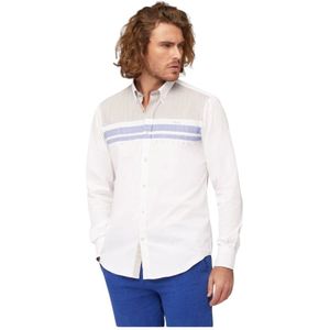 Harmont & Blaine, Heren, Overhemden, Wit, Maat: L Katoen,