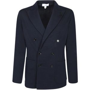 Lardini, Heren, Jassen, Blauw, Maat: S Wol,
