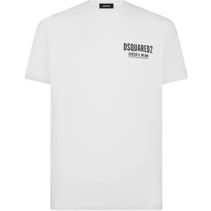 Dsquared2, Heren, Tops, Wit, Maat: XL Katoen,
