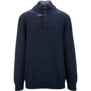 Fay, Heren, Truien, Blauw, Maat: 2XL Wol,