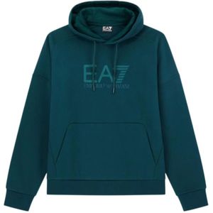 Emporio Armani Ea7, Heren, Sweatshirts & Hoodies, Groen, Maat: XL