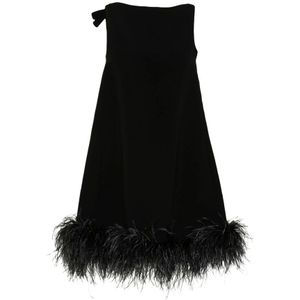 Valentino Garavani, Dames, Jurken, Zwart, Maat: 2XS Zijde,