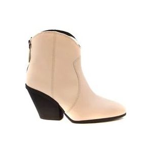 Hogan Stijlvolle Laarzen , Beige , Dames , Maat: 37 1/2 EU