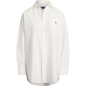 Polo Ralph Lauren - Oxford - Blouse - Bruin/Wit - Lange Mouw