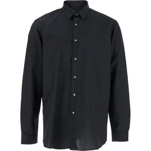 Low Brand, Heren, Overhemden, Zwart, Maat: L
