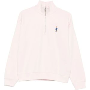 Maison Kitsuné, Dames, Sweatshirts & Hoodies, Roze, Maat: S Zijde,