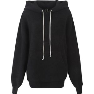 Rick Owens, Dames, Sweatshirts & Hoodies, Zwart, Maat: M Wol,
