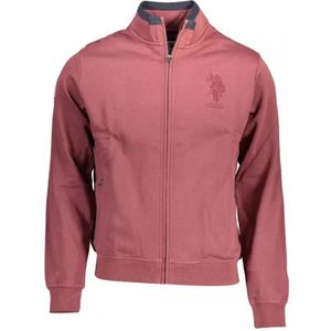 U.s. Polo Assn. - Zip-through Sweatshirt - Bruin - Katoen - Heren