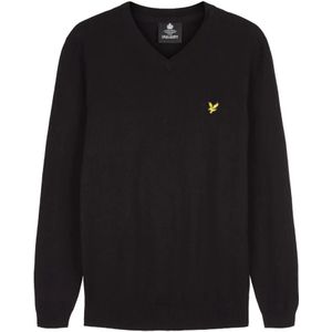 Lyle & Scott, Heren, Truien, Zwart, Maat: L Katoen,