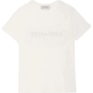 Ermanno Scervino, Dames, Tops, Wit, Maat: XS Katoen,