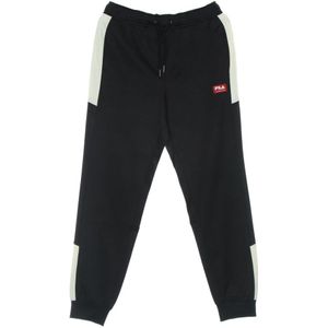 Fila, Heren, Broeken, Zwart, Maat: L Poliester,