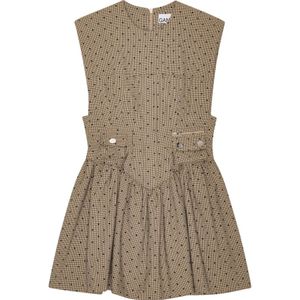 Ganni, Dames, Jurken, Bruin, Maat: XS