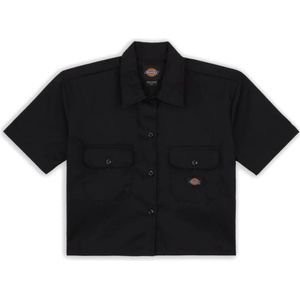 Dickies - Dameshemd - Zwart - Korte Mouwen - Werkoverhemd