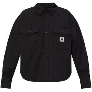 Carhartt Wip, Dames, Blouses & Shirts, Zwart, Maat: S Denim,