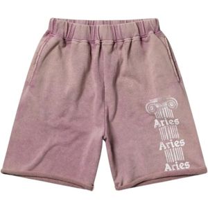 Aries, Heren, Korte broeken, Roze, Maat: S Katoen,