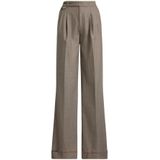 Straight fit stoffen broek van zuivere wol, model 'Wilva'