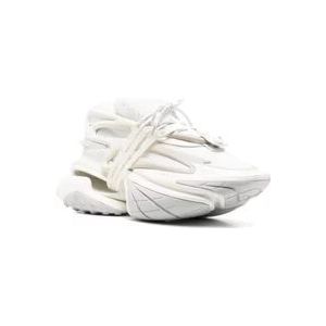 Balmain Witte Unicorn Platform Sneakers , White , Heren , Maat: 44 EU