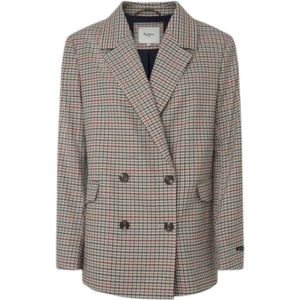 Pepe Jeans - Beige Winterjas - Dames - Wolmix - Afneembare Capuchon