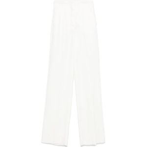 Max Mara, Dames, Broeken, Wit, Maat: M