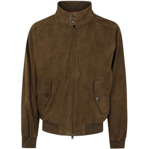 Baracuta, Heren, Jassen, Bruin, Maat: XL Suède,